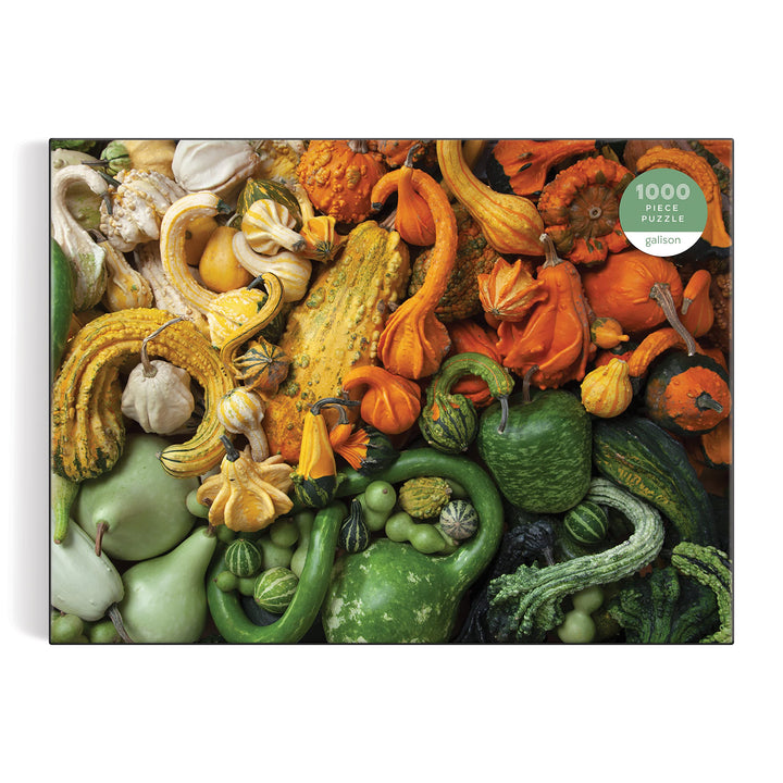 Galison Gourds 1000 Piece Puzzle from Galison - 27" x 20" Puzzle, Beautiful Art by Julie Seabrook Ream, Thick and Sturdy Pieces, Fun and Challenging Activity for Adults, Makes a Great Gift!