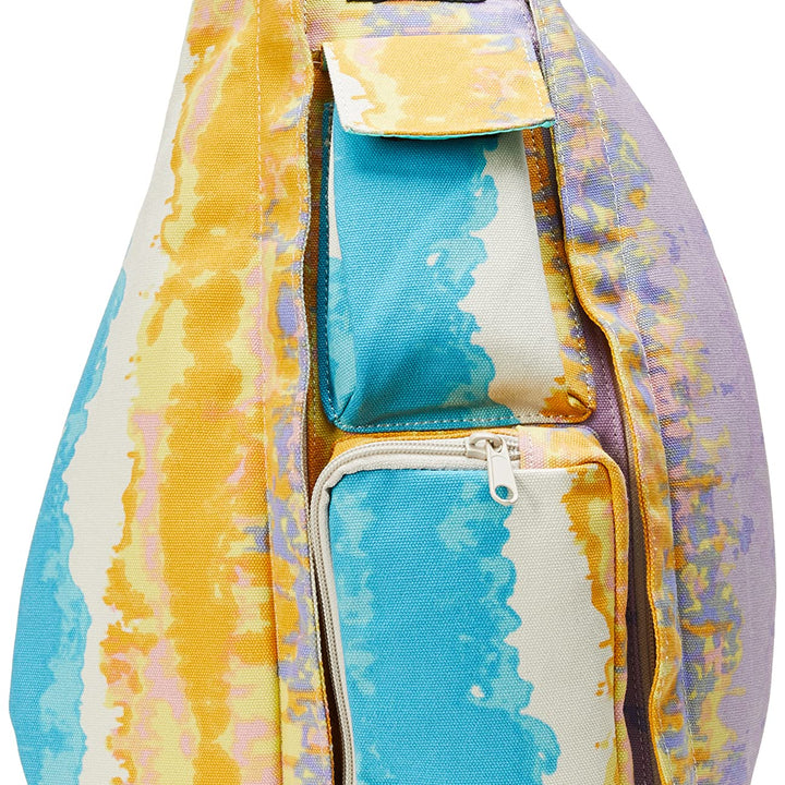 KAVU Original Rope Bag Sling Pack with Adjustable Rope Shoulder Strap Beach Doodle