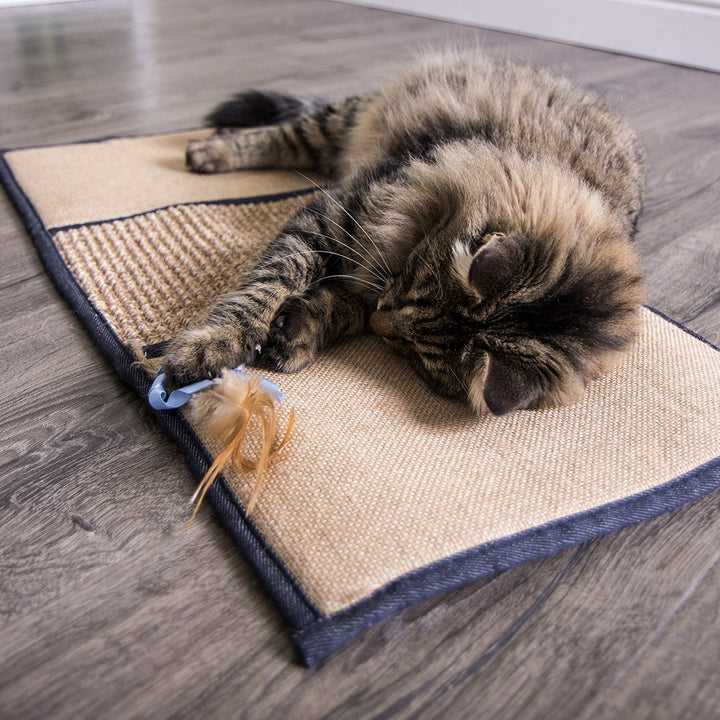 Petlinks Scratch & Play Carpet & Burlap Cat Scratch Mat - Brown, One Size Scratch & Play Mat