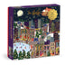 Galison Presentville 500 Piece Holiday Foil Puzzle Featuring Festive Scene by Joy Laforme ( Exclusive)