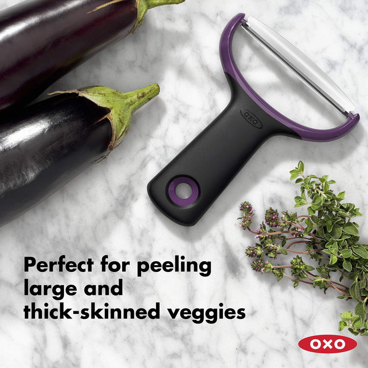 OXO Good Grips Large Vegetable Y Prep Peeler, Black Large Y-Peeler Corn Prep Peeler