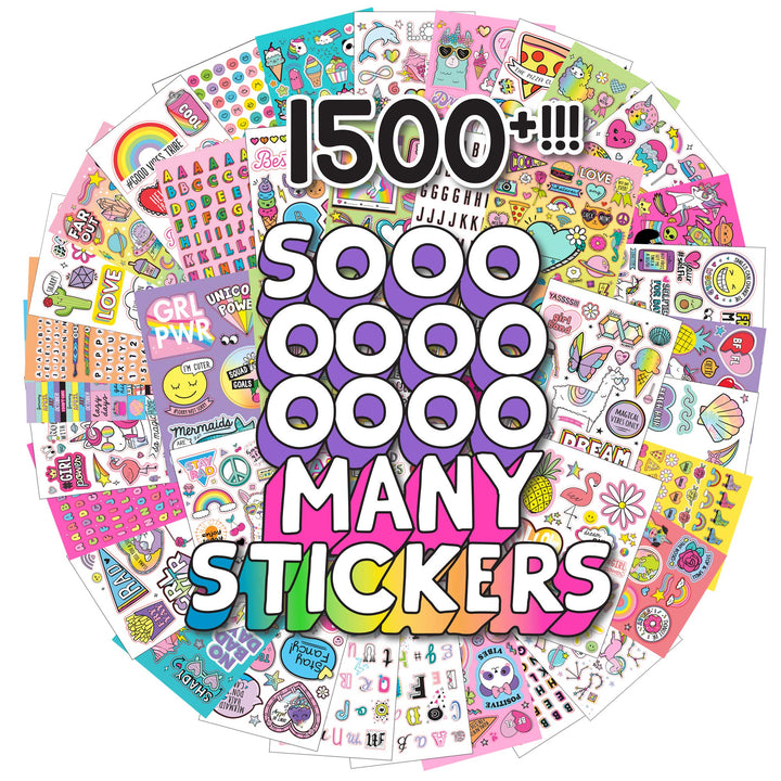 Just My Style 1500+ Sticker Book Assorted Stickers