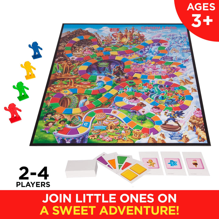 Hasbro Gaming Candy Land Kingdom Of Sweet Adventures Board Game, Easter Basket Stuffers or Gifts for Kids, Ages 3+ (Exclusive)