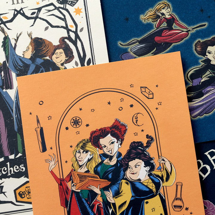 Hallmark Hocus Pocus Halloween Cards Assortment, Sanderson Sisters (16 Cards and Envelopes) Hocus Pocus Assortment