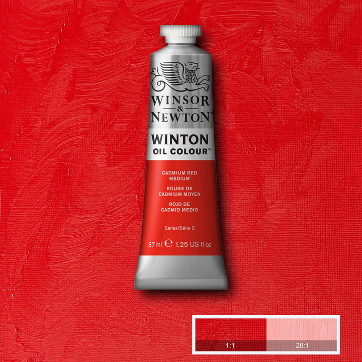 Winsor & Newton Winton Oil Color, 37ml (1.25-oz) Tube, Cadmium Red Medium 1.25-oz Tube