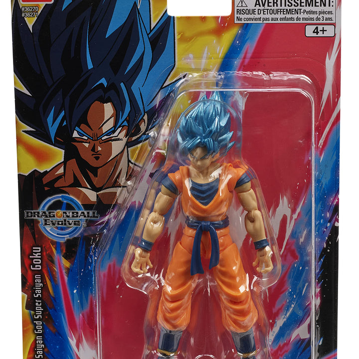 Bandai Namco - Dragon Ball Super - Super Saiyan Blue Goku, Dragon Ball Evolve 5" Action Figure