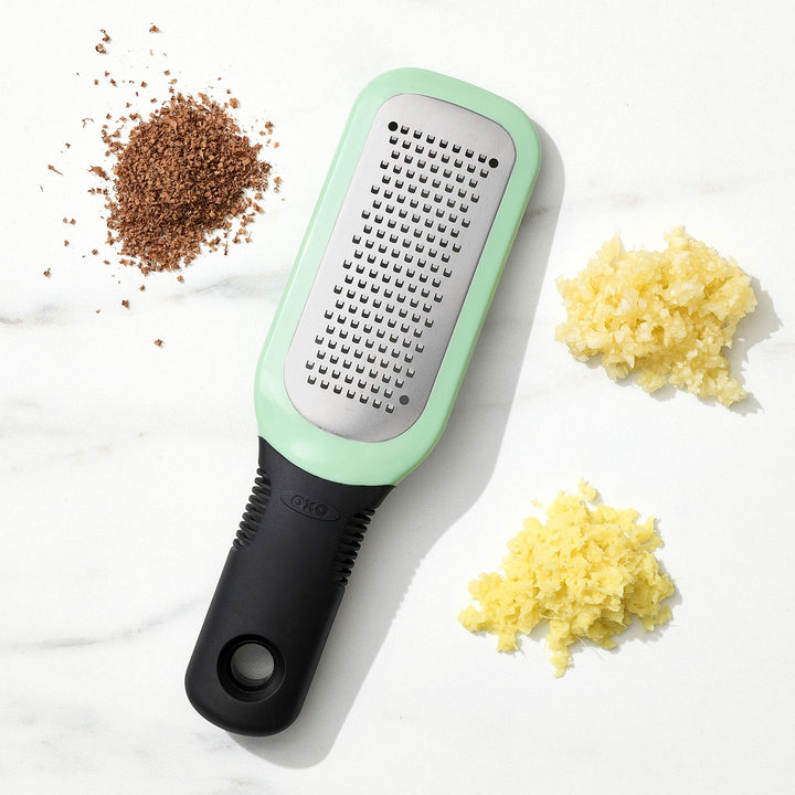 OXO Good Grips Etched Ginger & Garlic Grater, Green,us:one size Ginger/Garlic Grater