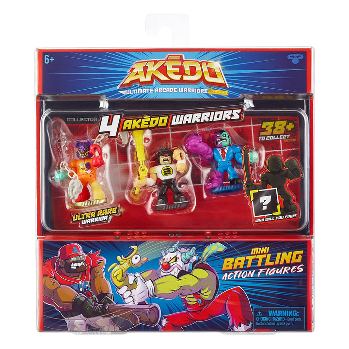 Akedo Ultimate Arcade Warriors Bundle - Mini Battling Action Figures for  Exclusive Starter Pack & Collector Pack