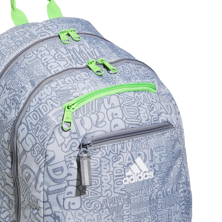 adidas Foundation 6 Backpack, Stone Wash White/Blue Dawn/Semi Flash Aqua Blue, One Size