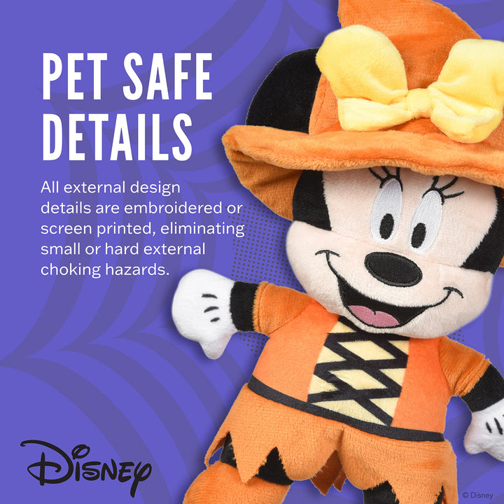 Disney for Pets 6 Inch Halloween Plush Minnie Mouse Toy for Dogs | Minnie Mouse Plush Dog Toy | Disney Toys for All Dogs, Official Dog Toy Product of Disney