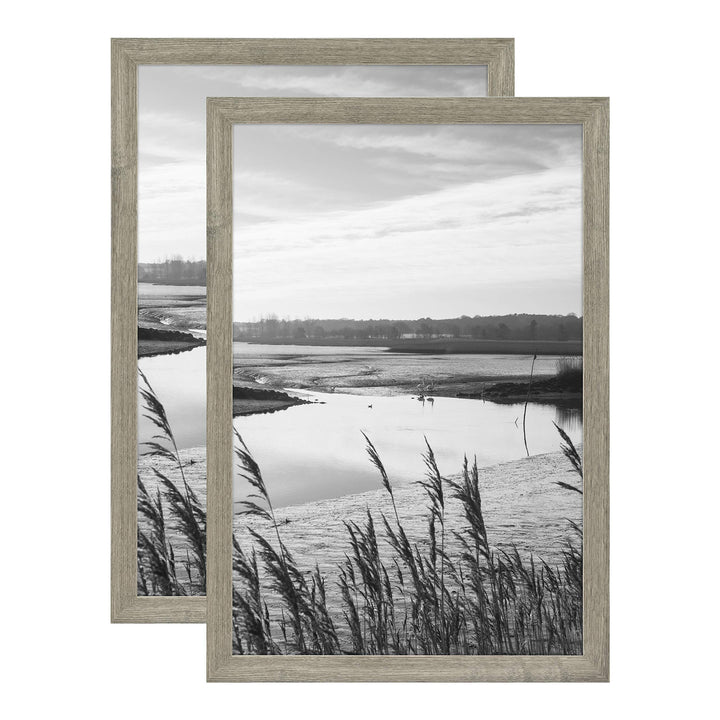 MCS Museum Poster Frame 20x27 Barnwood, Vertical & Horizontal Wall Hanging Large Picture Frame for Photos, Posters & Art Prints (1-Pack) 20 x 27 in Single