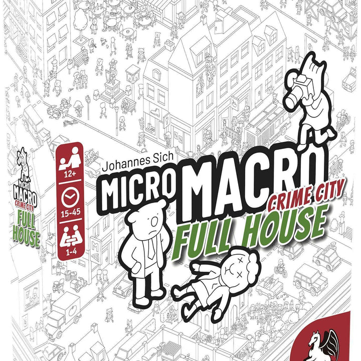 MicroMacro: Crime City: Full House - Board Game by Pegasus Spiele 1-4 Players  Board Games for Family  15-45 Minutes of Gameplay  Games for Family Game Night  Kids and Adults Ages 12+ - English