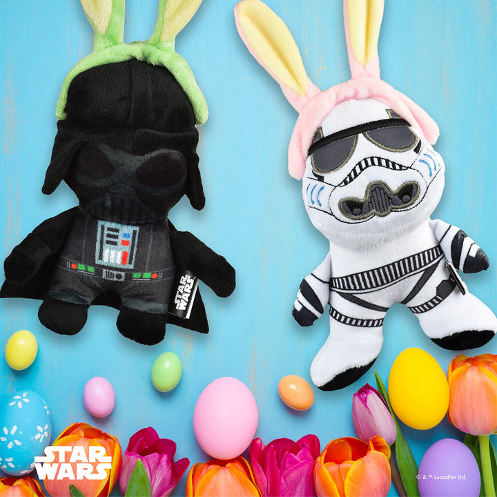 Star Wars Easter 9" Stormtrooper Bunny Squeaker Pet Toy | 9” Star Wars Plush Squeaker Easter Stormtrooper Pet Toy | Star Wars Toy for Dogs Easter Stuffed Stormtrooper 6 inch Storm Trooper Bunny 9 Inch