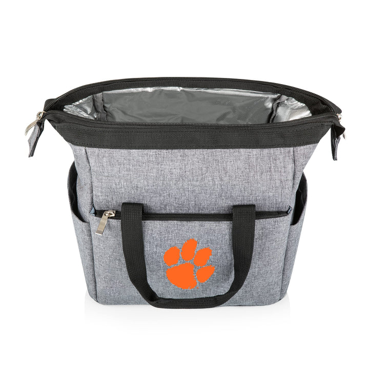 PICNIC TIME NCAA unisex-adult NCAA On The Go Lunch Cooler Clemson Tigers 10 x 6 x 10.5 Heathered Gray