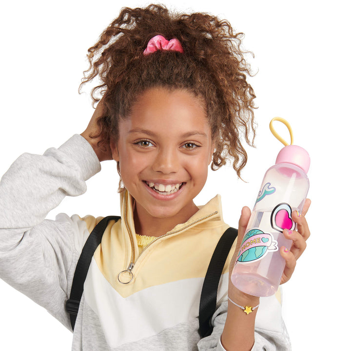 WowWee Lucky Fortune Magic Series - Reusable Water Bottle, Stickers, Lucky Bracelet, & Scrunchy - Lucky H2O Water Bottle for Teens