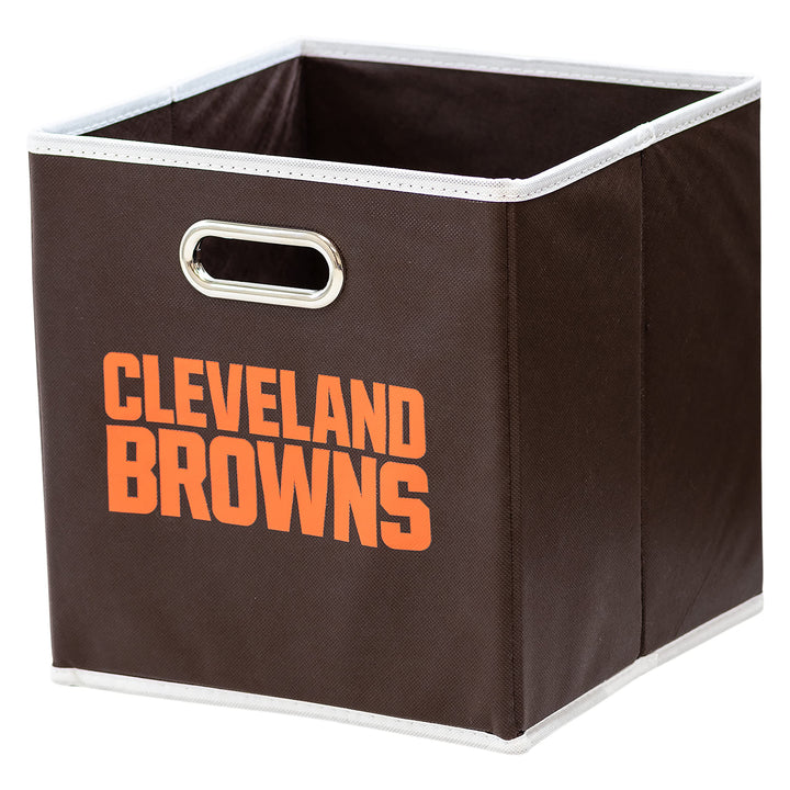 Franklin Sports NFL Storage Bins - Collapsible Cube Container + Storage Basket - NFL Office, Bedroom + Living Room Décor - 11"x11" Las Vegas Raiders