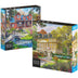 2-Pack of 1000-Piece Jigsaw Puzzles, Pine Cabin & Summer Estate | Puzzles for Adults and Kids Ages 8+,  Exclusive