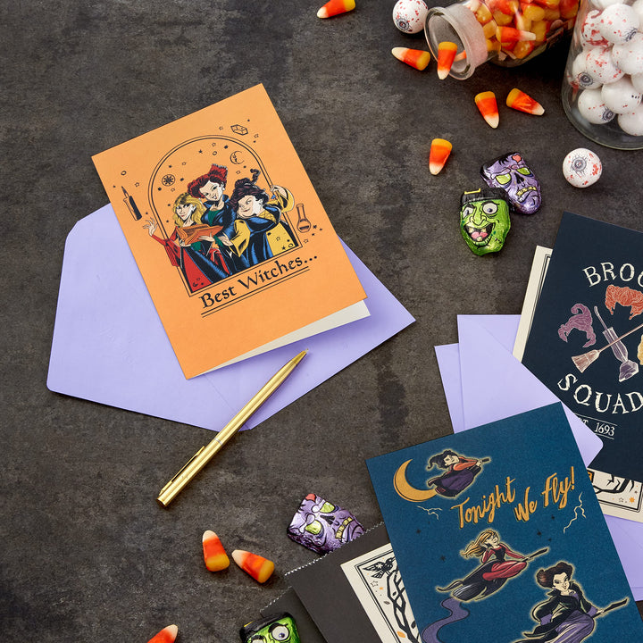 Hallmark Hocus Pocus Halloween Cards Assortment, Sanderson Sisters (16 Cards and Envelopes) Hocus Pocus Assortment