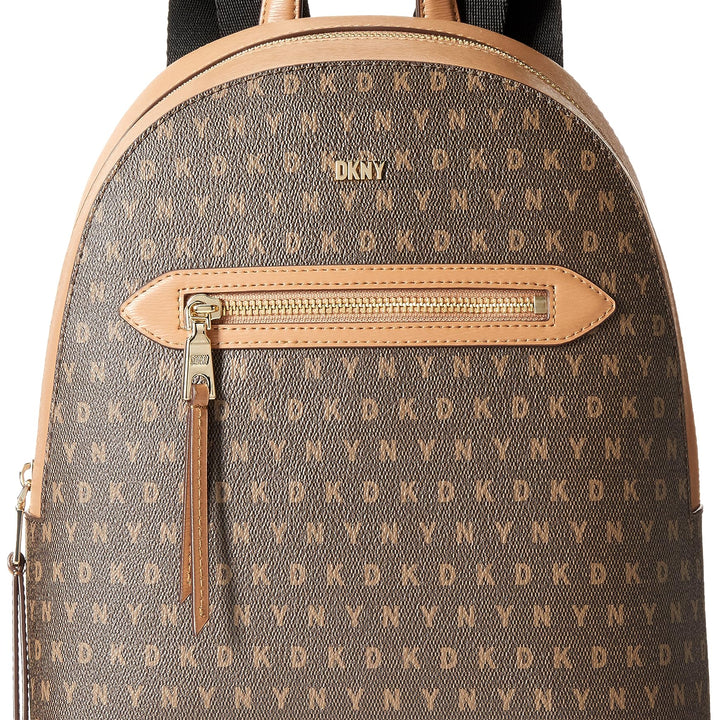 DKNY CHELSEA BACKPACK, MOCHA/CASHEW Large