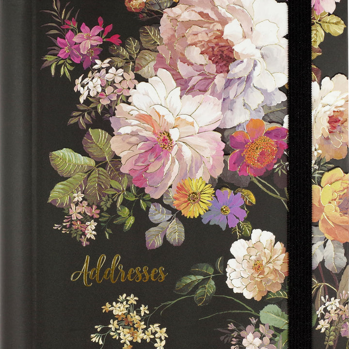 Midnight Floral Large Address Book