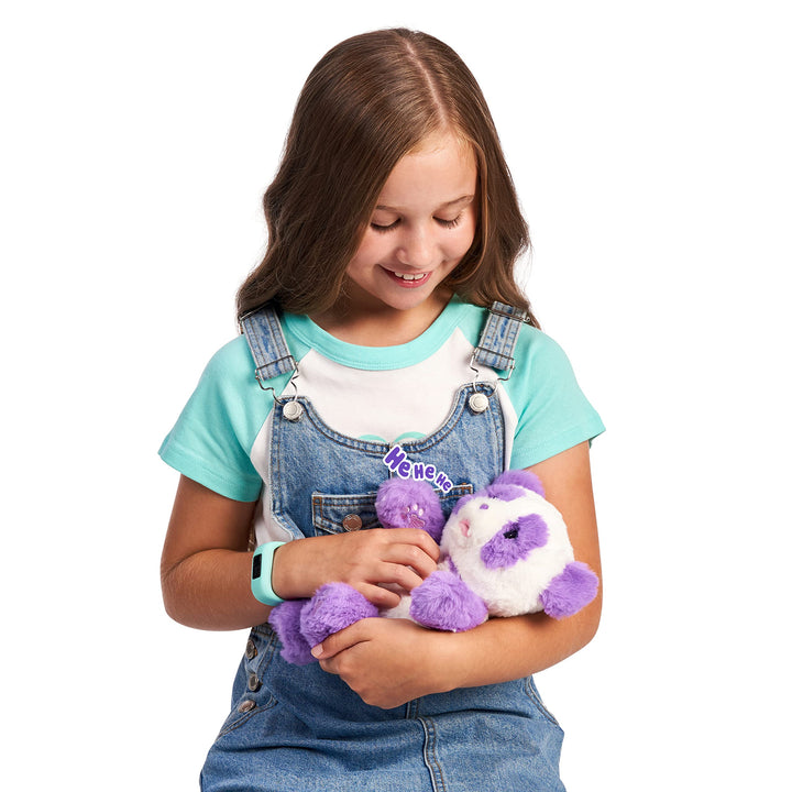 Little Live Pets WODJ4 Cozy Dozys: Petals The Panda | Interactive Plush Toy Panda. 25+ Sounds and Reactions. Magical Eye Movement. Blanket, Pacifier for Kids Ages 4+, Multicolor (26400)