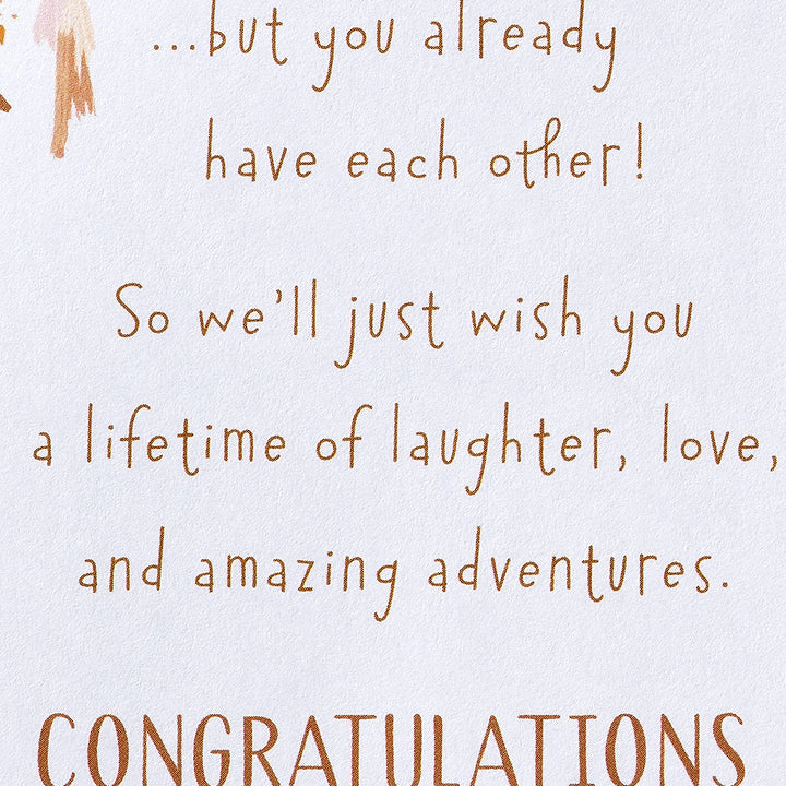 American Greetings Wedding, Bridal Shower or Engagement Card (Amazing Adventures) Amazing Adventures