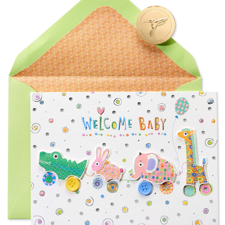 Papyrus New Baby Card  Designed by House of Turnowsky (Welcome Baby)