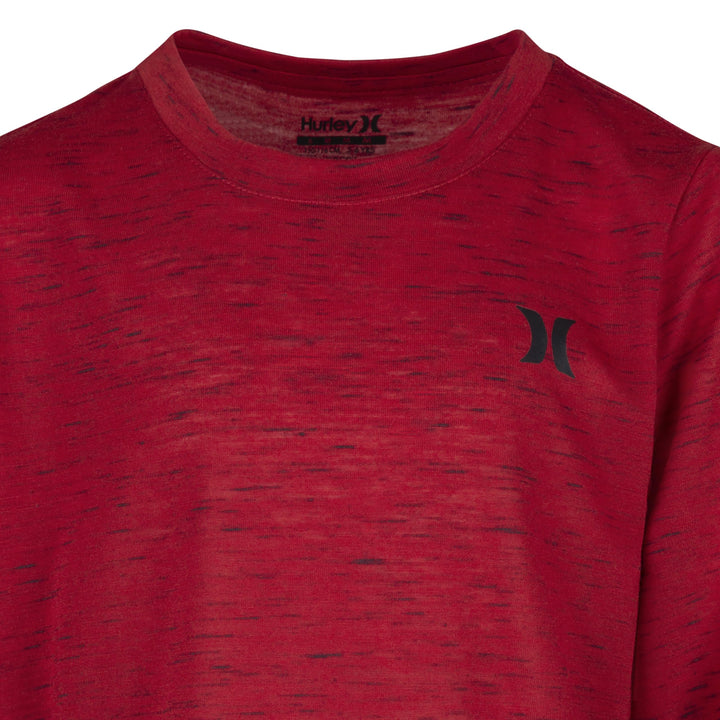 Hurley Boys' Long Sleeve Soft Basic Cloud Slub T-Shirt 6 Gym Red