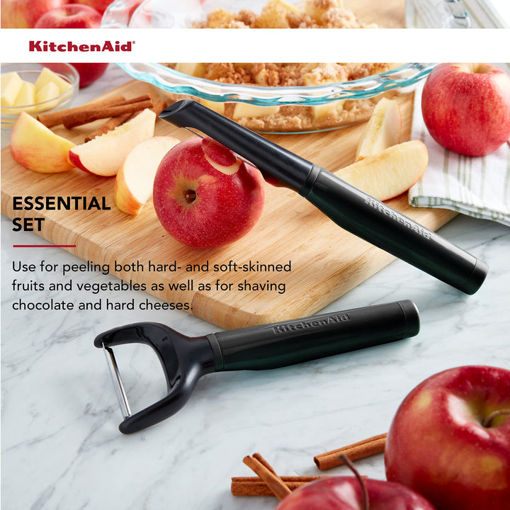 KitchenAid Universal Tools, 8.7-Inch, Black 2 Piece Peeler Set