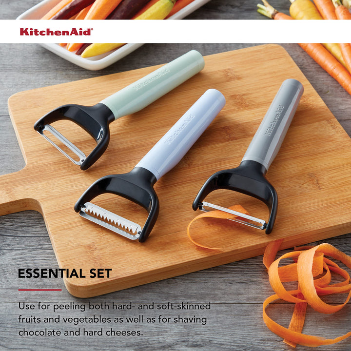 KitchenAid Universal Assorted Peeler Set, 2.9in x 7.9in, Pastel 3 Piece Peeler Set