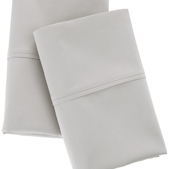 Amazon Aware 100% Organic Cotton 300 Thread Count Pillowcase Set, Light Gray, Standard, 2 Pack, 32" x 20"