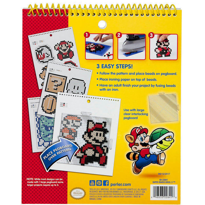 Perler 80-22841 Beads Super Mario Bros 3 Fuse Bead Pattern Pad, 14pgs