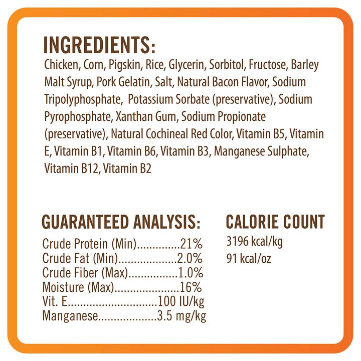 NutriChomps Nutri Ears-Easy to Digest, Rawhide-Free Dog Treats, Bundle of 10, Real Chicken Flavor, Brown (NT082V-10) Individually Wrapped