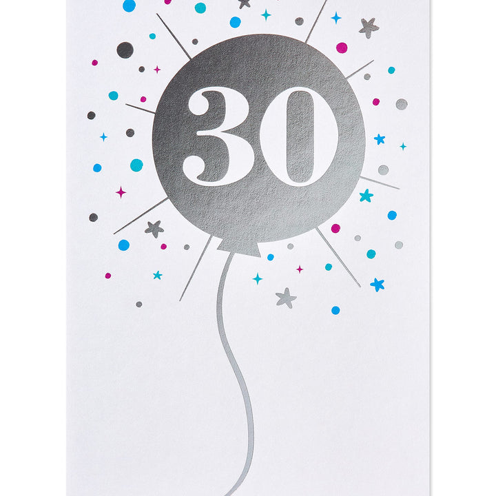 American Greetings 30th Birthday Card (Balloon)