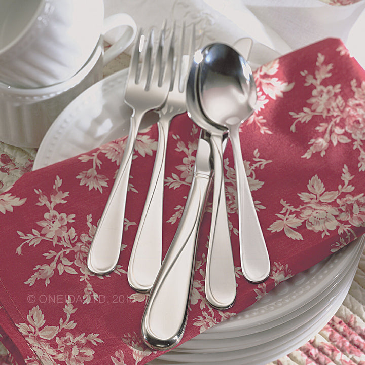 Oneida Flight Everyday Flatware Dinner Forks, Set of 4