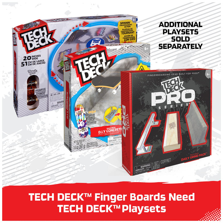 TECH DECK, Ultra DLX Fingerboard 4-Pack, Element Skateboards, Collectible and Customizable Mini Skateboards, Kids Toy for Ages 6 and up 4-pack Boards