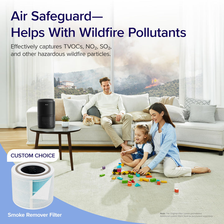 LEVOIT Air Purifiers for Home Bedroom, Smart WiFi, HEPA Sleep Mode for Home Large Room, Quiet Cleaner for Pet Hair, Allergies, Dust, Smoke, Pollon, White Noise, Alexa Control, Core300S-P, White WIFI enabled Purifier