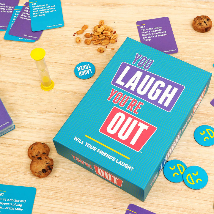 DSS Games You Laugh You're Out - The Official Family Game Where If You Laugh, You Lose. Great for Big Groups & Kids