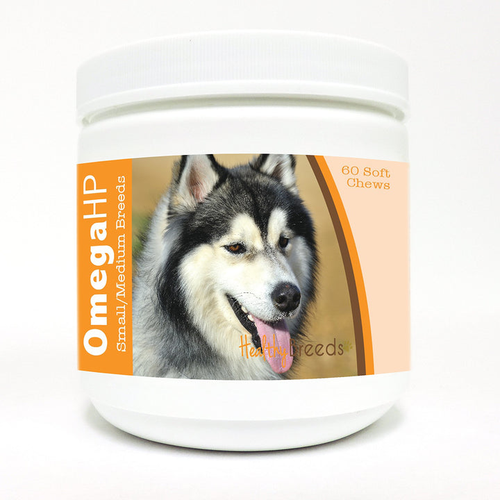 Healthy Breeds Siberian Husky Omega HP Fatty Acid Skin and Coat Support Soft Chews 60 Count 60 Ct - Small/Medium Breeds