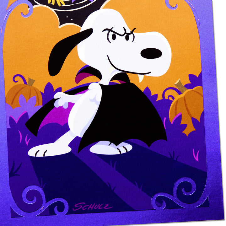 Hallmark Peanuts Halloween Cards (6 cards with Envelopes) Snoopy, 6 Halloween Cards