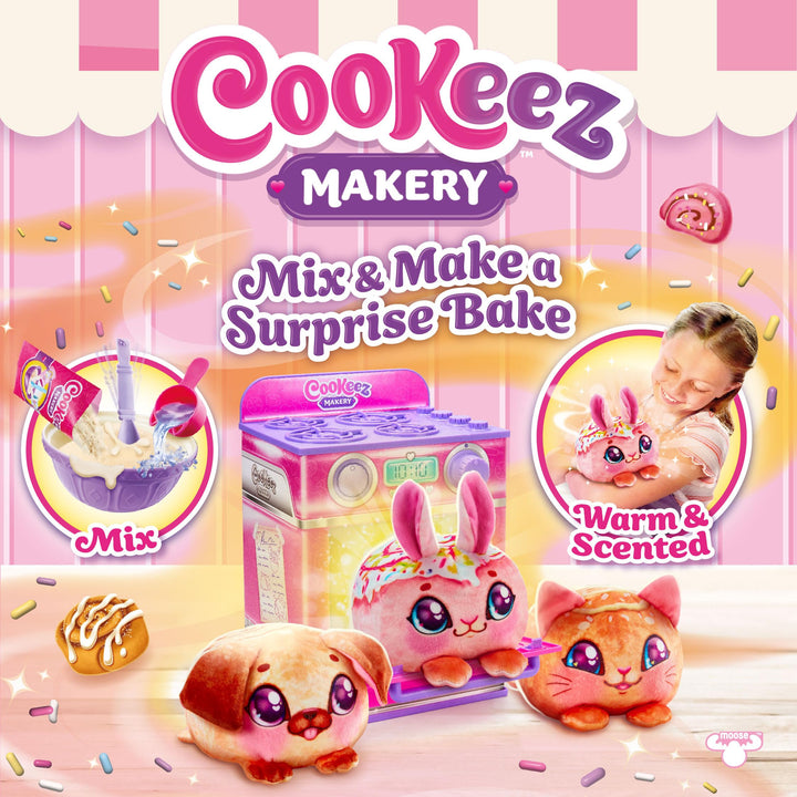 Cinnamon Treatz Oven. Mix & Make a Plush Best Friend! Place Your Dough in The Oven and Be Amazed When A Warm, Scented, Interactive, Friend Comes Out! Which Will You Make? Cinnamon Treatz