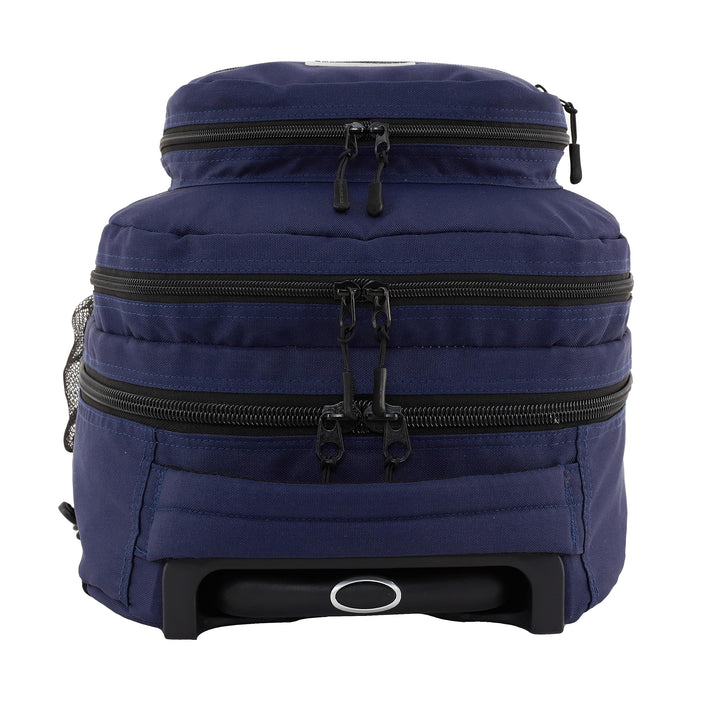 Travelers Club Rolling Backpack, Midnight Blue, 18-Inch 18 Inch