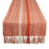 DII Farmhouse Braided Stripe Table Runner Collection, 15x72 (15x77, Fringe Included), Vintage Red 15x72" (15x77", Fringe Included) Striped