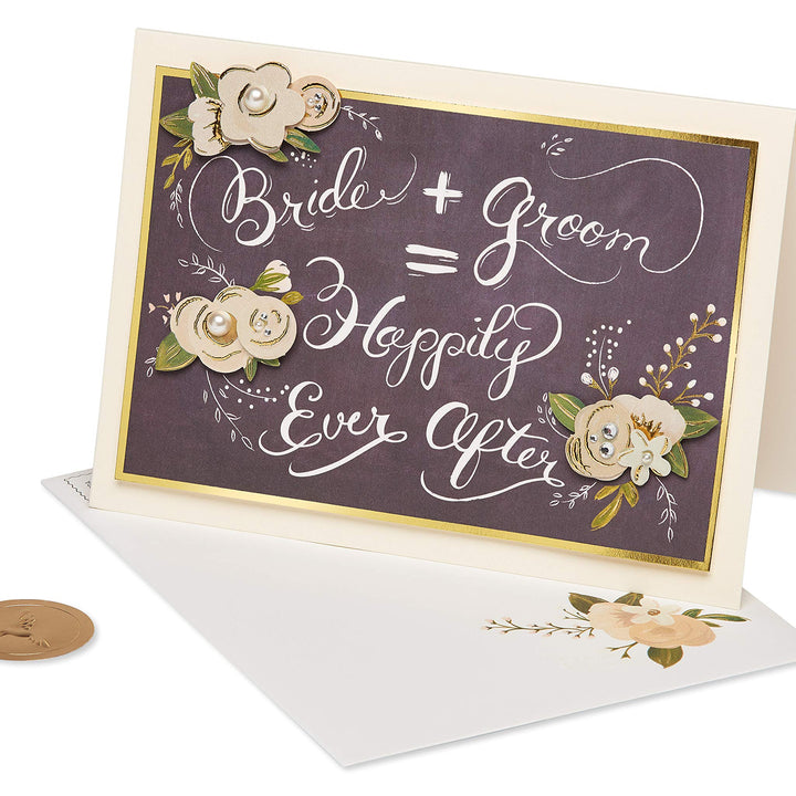 Papyrus Wedding Card (It All Adds Up) Chalkboard