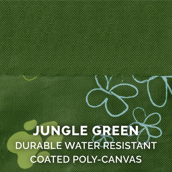Furhaven Water-Resistant Cooling Gel Dog Bed for Small Dogs w/ Removable Washable Cover, For Dogs Up to 20 lbs - Indoor/Outdoor Garden Print Mattress - Jungle Green, Small Water-Resistant Garden Print (Jungle Green) 20.0"L x 15.0"W x 3.0"Th