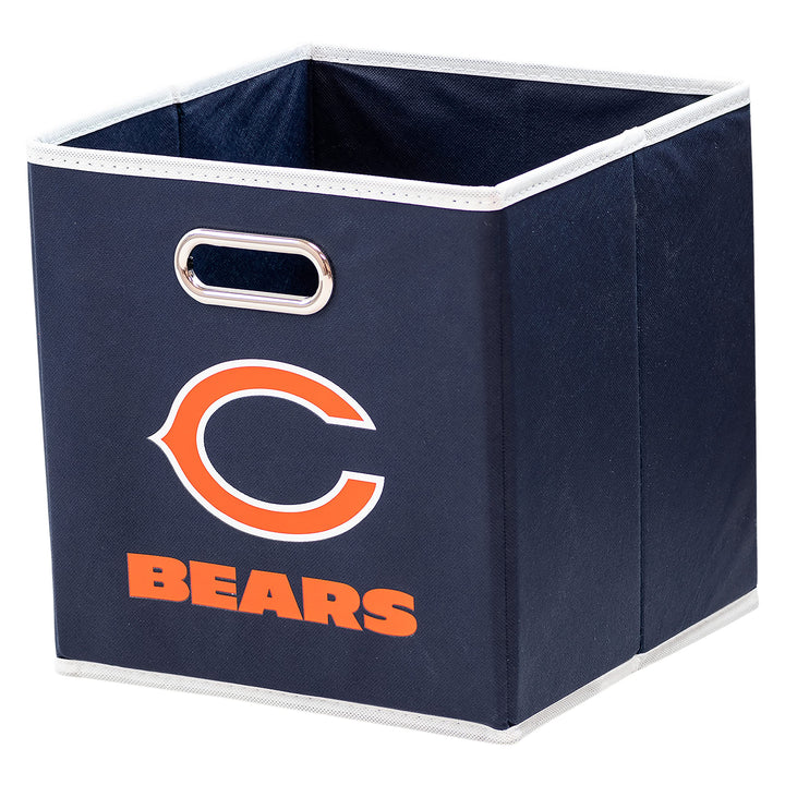 Franklin Sports NFL Storage Bins - Collapsible Cube Container + Storage Basket - NFL Office, Bedroom + Living Room Décor - 11"x11" Las Vegas Raiders