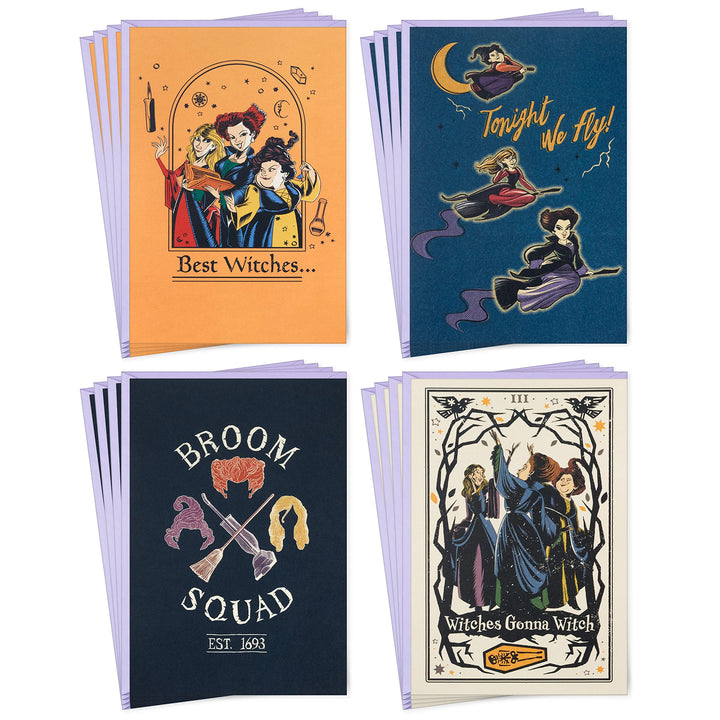 Hallmark Hocus Pocus Halloween Cards Assortment, Sanderson Sisters (16 Cards and Envelopes) Hocus Pocus Assortment