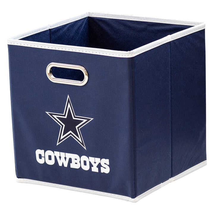 Franklin Sports NFL Storage Bins - Collapsible Cube Container + Storage Basket - NFL Office, Bedroom + Living Room Décor - 11"x11" Las Vegas Raiders