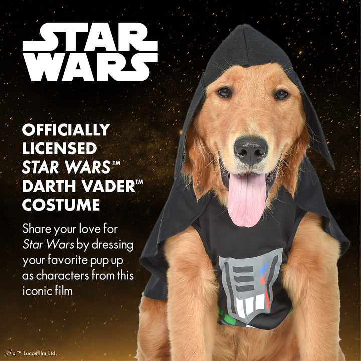 Star Wars: Darth Vader Halloween 2022 Pet Costume -X-Large - |Star Wars Halloween Costumes for Dogs, Funny Dog Costumes | Officially Licensed Star Wars Dog Halloween Costume, Black (FF14747-22) X-Large