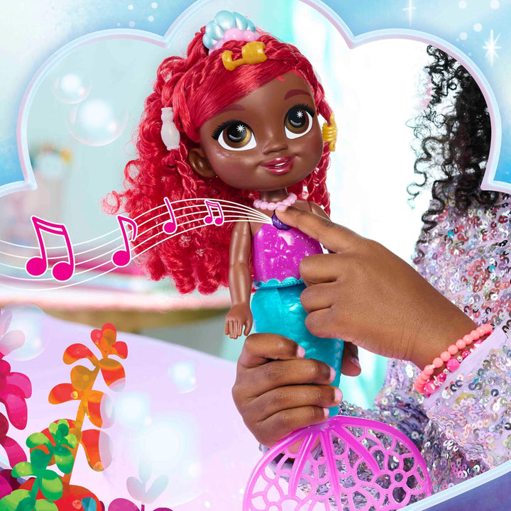 Just Play Disney Junior Bubbles Fun Ariel Doll and Accessories  Exclusive, 8-Pieces, Kids Toys for Ages 3 Up